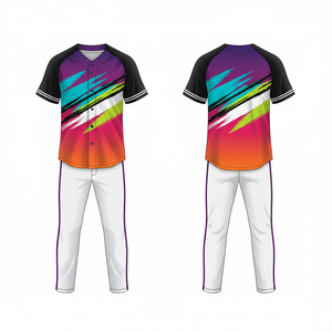 Uniforme de Béisbol 2026, Malla Transpirable, Estampado Digital, Cuello en V, 100% Poliéster, Ligero, Personalizable, Unisex, Venta al Por Mayor - Product Image 2