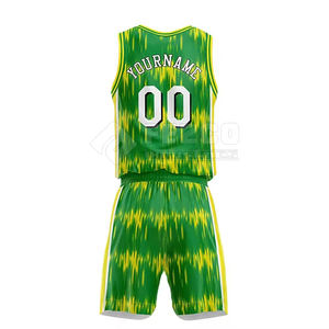 Créez votre propre logo sur des uniformes de basket respirants, grandes tailles, 100% polyester, motif uni, faible MOQ - Product Image 3