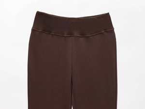 Pantalon évasé élastique de mode pour femmes, nouveau style, décontracté, respirant, style vintage, taille haute - Product Image 5