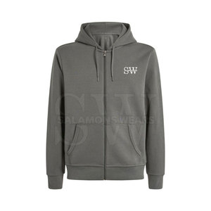 Sweat-shirts à fermeture éclair pour hommes, style streetwear moderne d'hiver, tissu doux 100% coton, coupe régulière, écologique, respirant - Product Image 6