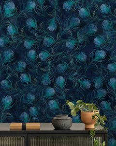 Le <span class=keywords><strong>papier</strong></span> <span class=keywords><strong>peint</strong></span> personnalisé en plumes <span class=keywords><strong>de</strong></span> <span class=keywords><strong>paon</strong></span> est utilisé pour les murs <span class=keywords><strong>de</strong></span> fond <span class=keywords><strong>de</strong></span> la chambre à coucher, du salon et du canapé. - Product Image 3