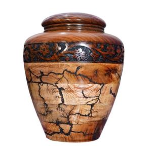Venta caliente urnas de cremación de madera tradicionales con diseño hecho a mano urnas multiusos decorativas para el hogar del exportador indio - Product Image 2