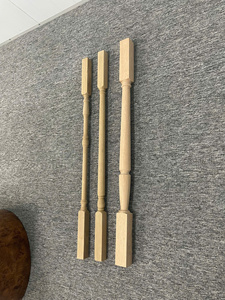 Durable en bois caoutchouc bois carré haut balustre balustres en bois porche rampes mains courantes pièces d'escalier pour balcon escalier - Product Image 4