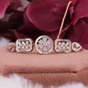 Bracelet en diamant de laboratoire de coupe ronde, Bracelet en diamant réglable, Bracelet en or blanc 14K, Bracelet en chaîne à porter au quotidien, cadeau d'anniversaire. - Product Image 3