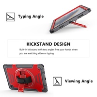 Funda Protectora para Tablet Samsung Tab A8 2021 X200/X205 de 10.5 Pulgadas, con Triple Capa de TPU y PC, Absorción Extrema de Impactos, Alta Seguridad, con Correa de Mano Giratoria
