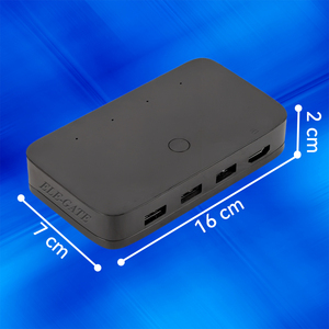 Switch KVM HDMI a 4 porte 4K/30Hz con pulsante manuale USB per connessioni computer, disponibile e usato - Product Image 3