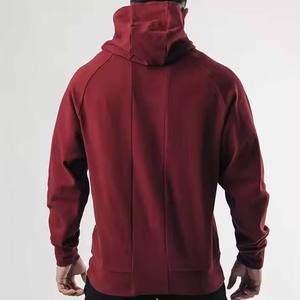 Sudadera con capucha y cremallera de algodón Vintage para hombre, chaqueta con capucha bordada personalizada con patrón de personajes, MOQ bajo, moda urbana - Product Image 5