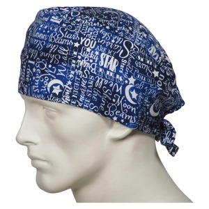 Bonnet de gommage lavable en vrac personnalisé en tissu de coton infirmière médecin chirurgien chapeau de travail médical dentaire vétérinaire casquettes de gommage unisexe - Product Image 1