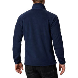 2025 venta al por mayor 100% poliéster hombres invierno personalizado Polar chaqueta con cremallera completa manga larga logotipo personalizado chaqueta para hombres - Product Image 3