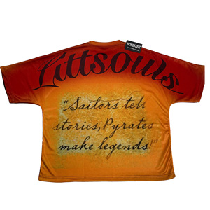 Camiseta de gran tamaño con estampado personalizado Barco pirata y camiseta gráfica gótica Ravens - Product Image 3