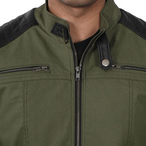 Chaqueta de cuero de invierno con cuello levantado para hombre de Pakistán 2025, chaqueta de lona de mejor estilo 2025, venta al por mayor, precio bajo - Product Image 4