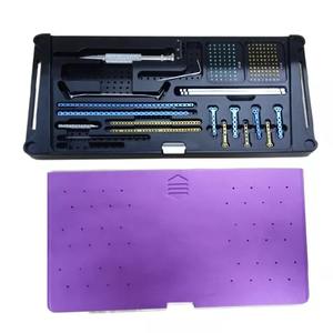 Kit d'instruments orthopédiques vétérinaires avec source d'alimentation manuelle à plaque de verrouillage de 1.6mm pour les cliniques animales - Product Image 1