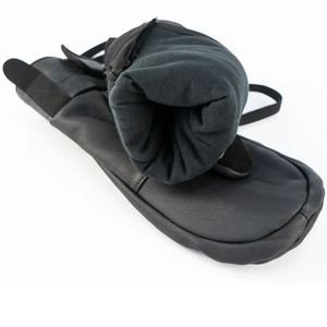 Gants de ski d'hiver pour hommes de la meilleure qualité en cuir coupe-vent et imperméable pour les sports de neige haute visibilité taux compétitif - Product Image 3