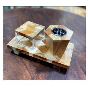 Ensemble de brûleurs d'encens arabes modernes brûleur à bois Bakhoor de vente chaude pour la décoration intérieure pendant la saison du Ramadan - Product Image 2