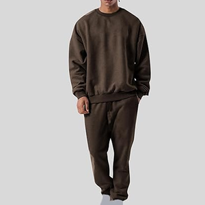 ชุดวอร์มผ้าฟลีซสำหรับผู้ชายชุดวอร์มผ้าคอตตอนผ้าฟลีซออกแบบโลโก้ได้ตามต้องการ - Product Image 4