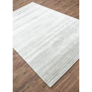 Tapis en laine et viscose tissé à la main à motifs rayés Cx-2489 en gris et noir pour usage domestique - Product Image 2
