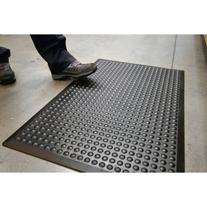 COBA Black SBR <b>Rubber</b> <b>Floor</b> Covering L900xW600xD14mm Finished <b>Mat</b> for Workplace Use - Product Image 1