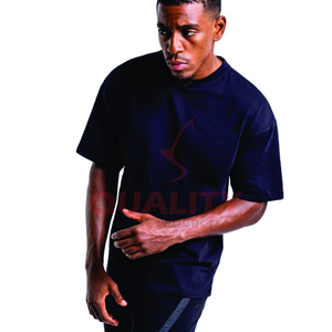 2025 camiseta de palangre de gran tamaño para hombres dobladillo extendido hombro caído estilo streetwear perfecto para trajes casuales de moda hip hop - Product Image 6