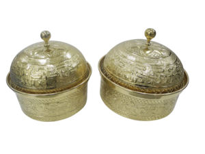 Nouveau design de marmite de service en bois de forme ronde imprimée en émail Taille personnalisée marmite d'équipement alimentaire Prix de gros - Product Image 4