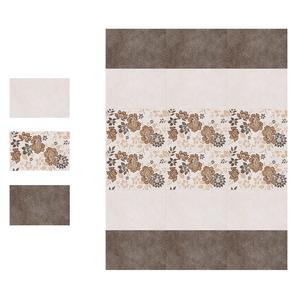 Carreaux de mur en céramique brillants extérieurs 30x45cm de conception différente de fleur de couleur - Product Image 5