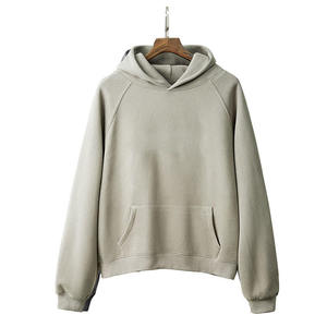 Pull-over à capuche en coton mélangé de base pour hommes, vêtements décontractés avec logo personnalisé, doublé polaire, chaud pour l'hiver, coupe régulière, élégant et confortable - Product Image 4