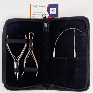 Kit de Herramientas para Extensiones de Cabello de Acero Inoxidable de Alta Calidad, Color Personalizado, Completamente Pulido, Marca Privada, Estuche Resistente, Somofy Enterprises - Product Image 6