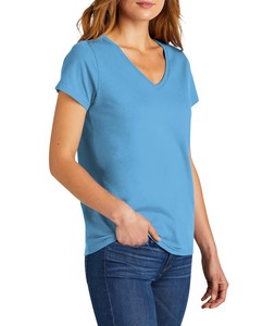 Camiseta de yoga en blanco de gran tamaño de verano al por mayor, camiseta lisa recortada para mujer, Camiseta de algodón de alta calidad con cuello en V - Product Image 1