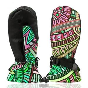 Fabricants d'usine directs Gants de moufles de ski en cuir de chèvre Résistant à l'eau Personnaliser la couleur et le logo Gants de ski respirants - Product Image 2