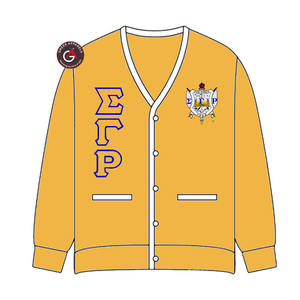 Sigma Gamma Rho Soror Embroidery <b>Women</b> Acrylic <b>Cardigans</b> | SGRho Sorority Embroidered Ladies Custom Style <b>Cardigan</b> <b>Sweater</b> - Product Image 5
