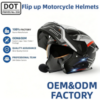 Usine de Gros OEM/ODM de Haute Qualité, Casques de Moto Modulaires Intelligents à Rabattable avec Bluetooth et Personnalisation