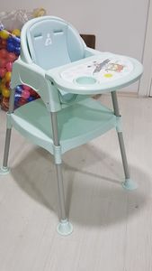 Silla alta para bebé 3 en 1 personalizada al por mayor, silla de alimentación convertible de diseño moderno, paquete de 20 unidades de plástico OEM 2025 - Product Image 4