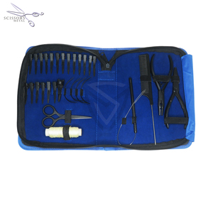 2025 Best Selling Hair Extensions <b>Tools</b> Kit Salon Work with Stainless Steel and Iron Small Clips and <b>Thread</b> Pulling Hook Loop - Product Image 2
