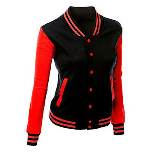 Femmes Letterman en peau de mouton Varsity Vestes Nouveau Design Femmes Col Montant Veste Tendance Logo Brodé Femmes Vestes - Product Image 2