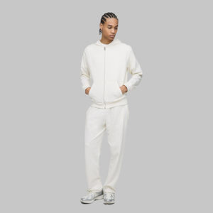 ชุดวอร์มทรงขาบานสุดฮิต รับสกรีนโลโก้ ผ้าฝ้าย 100% ล้างสีแบบ Acid Wash สไตล์ลำลอง ชุดวอร์มซิป สำหรับทุกเพศ - Product Image 1