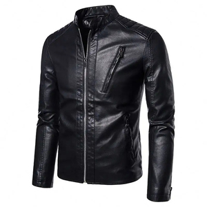 Chaqueta Safari de Cuero para Hombre, Impermeable, con Capucha, Servicios de Logotipo Personalizado, Monocromática, Apta para Exteriores - Product Image 2