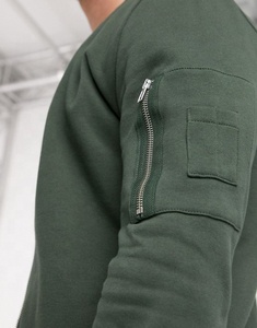 Punchin Sports hommes 100% coton hiver travail Style Bomber veste haute qualité support fermeture éclair poches latérales coupe-vent-vente en gros - Product Image 3