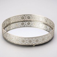 Neu eingetroffen: Modernes, luxuriöses Serviertablett aus Glas – umweltfreundlich, für Zuhause, Hotel, Hochzeit, als dekoratives Tischstück, Mindestbestellmenge 100 Stück