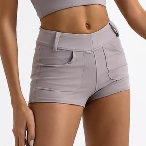 Short de haute qualité pour femme taille haute pêche hanche course exercice fitness - Product Image 6