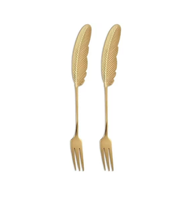 Cuchara de tenedor de oro de latón de boda de calidad superior Tenedor de cucharas de latón puro de calidad exclusiva a precio competitivo - Product Image 5