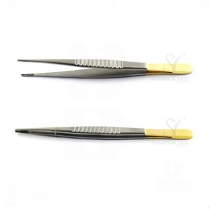 Fórceps de tejido atraumático DeBakey, 8 \ ", puntas rectas de 2,5mm de ancho, tejido vascular Manual de acero inoxidable alemán de grado médico - Product Image 6