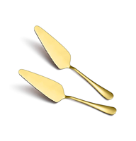 14 pièces en laiton gâteau serveur poignée couverts thé fourchettes cuillères gâteau trancheuse pain couteau gâteau serveur pièce vente chaude