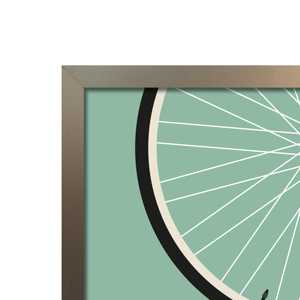 Impression artistique « La vie est comme une balade à vélo », papier mat 250 g pour décoration murale, motif nature morte élégant - Product Image 1