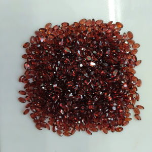 พลอยโกเมนสีแดงธรรมชาติ 5x3 มม. ทรงรี คุณภาพดีที่สุด สำหรับทำเครื่องประดับ - Product Image 5