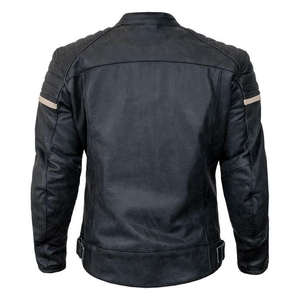 Blouson de moto unisexe en cuir coupe-vent style européen pour motard – Vente en gros usine 2026 - Product Image 4