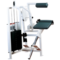 Machine à extensions dorsales à charge libre reconditionnée pour l'entraînement de la force du bas du dos, idéale pour les studios de fitness et les zones d'entraînement intérieures