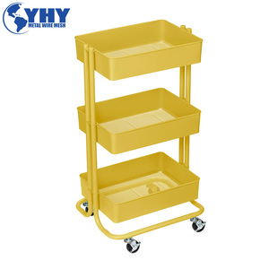 Carrello Portafrutta a 3 Ripiani Robusto in Metallo per <span class=keywords><strong>Cucina</strong></span>, Dormitorio e Ufficio - Product Image 6