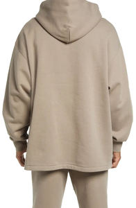 Vente en gros 100% coton sweat à capuche tendance pour hommes épais poids lourd surdimensionné conception doublée sweat à capuche uni blanc comprenant une taille plus - Product Image 2