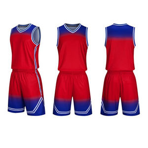Profession en gros personnalisé séchage rapide respirant hommes sport Double face porter équipe sportive en gros basket-ball uniformes vêtements - Product Image 1