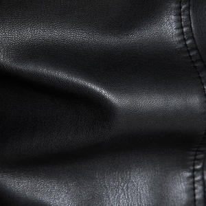 Veste de moto style décontracté d'hiver de haute qualité toile cuir PU col montant imperméable coupe-vent OEM traitement teint - Product Image 3