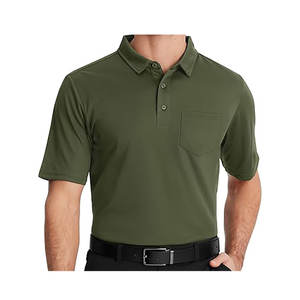เสื้อยืดโปโลสำหรับผู้ชายเสื้อคอปกเข้ารูปลายทางแบบเรียบแขนสั้นออกแบบโลโก้ได้ตามต้องการ - Product Image 5